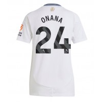 Echipament fotbal Aston Villa Amadou Onana #24 Tricou Deplasare 2024-25 pentru femei maneca scurta